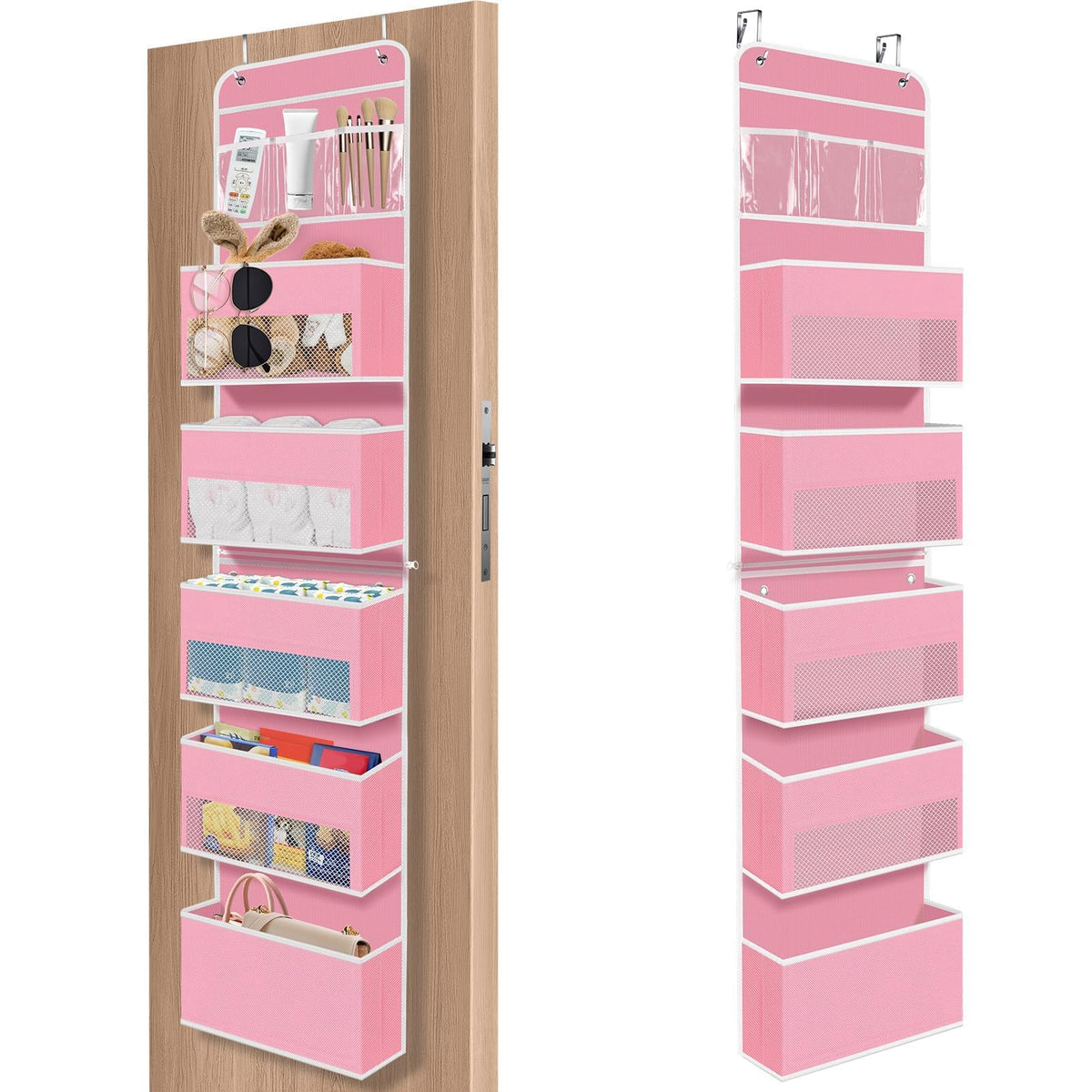 SpaceHacks 1 Pack Over The Door Organizer Hanging Storage Room Organizer