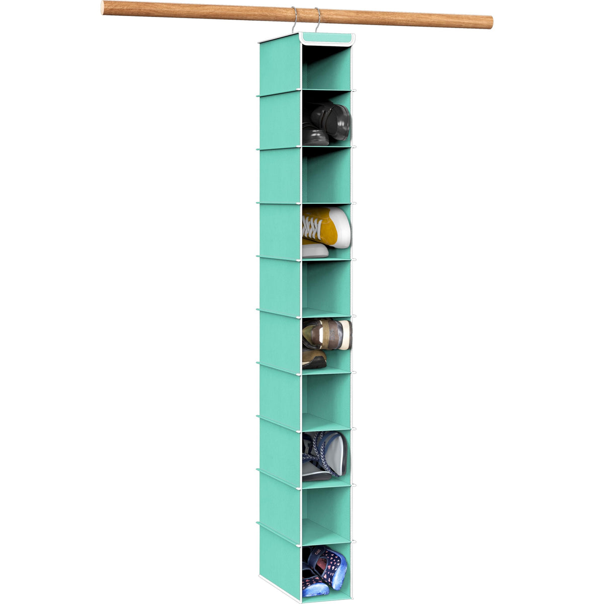 Simple Houseware 10 Shelves Closet Hanging Shoe Organizer, Gray