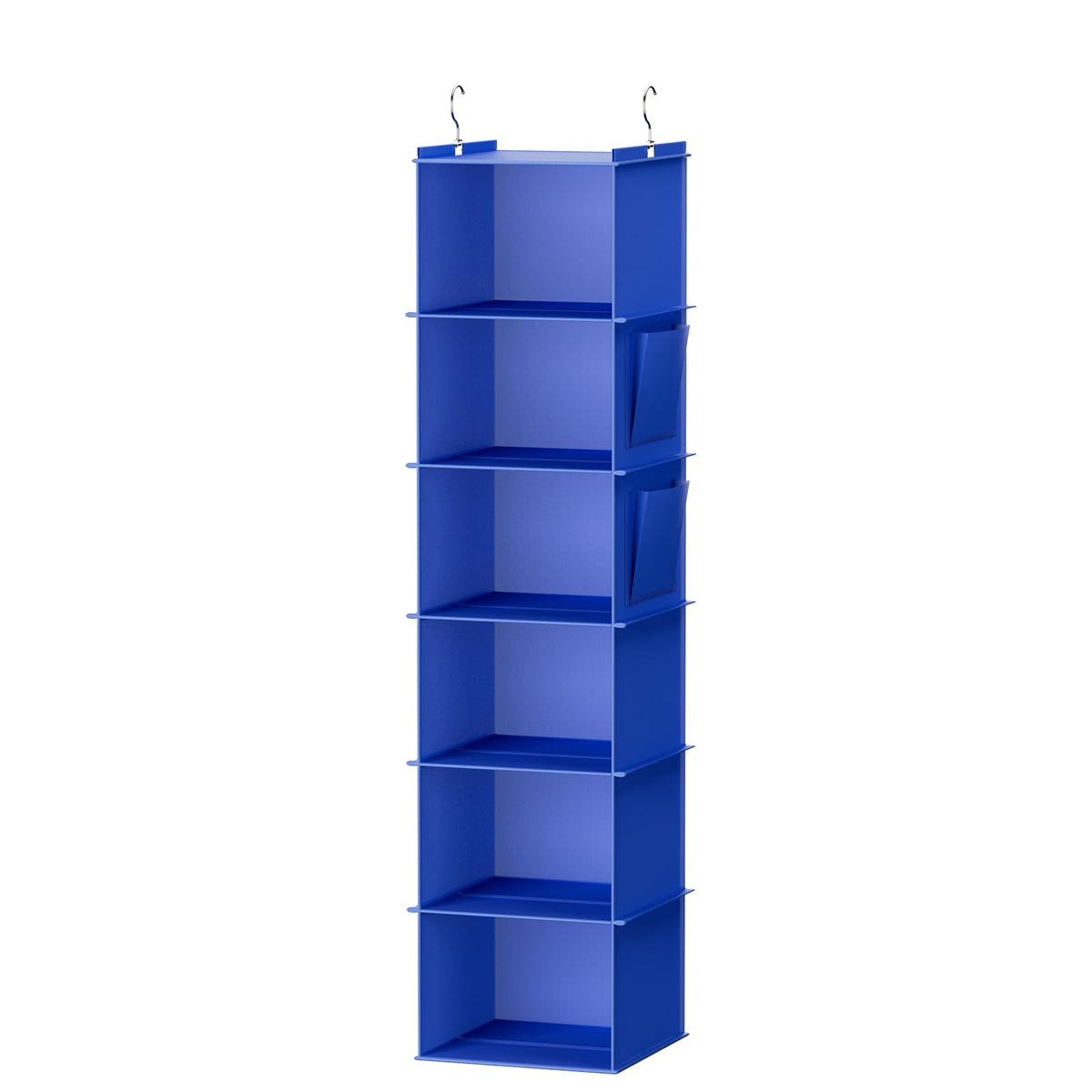 YOUDENOVA Hanging Closet Organizer and Storage, 6-Shelf, 2 Packs, Grey