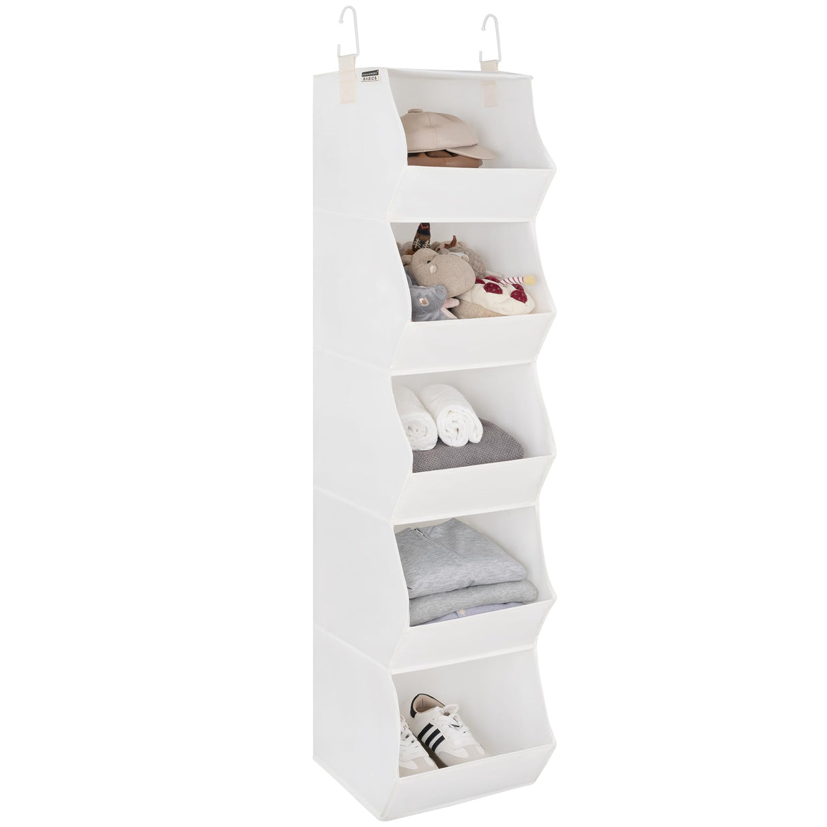 StorageWorks Basics Hanging Closet Organizer, Foldable Storage Organizer