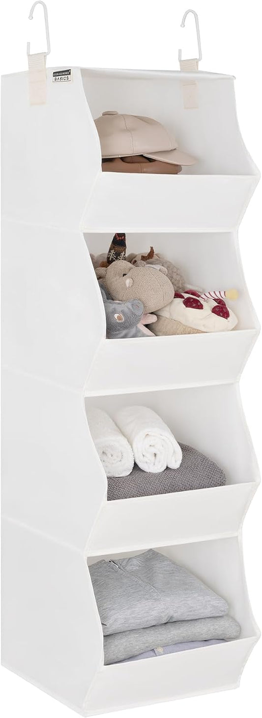StorageWorks Basics Hanging Closet Organizer, Foldable Storage Organizer
