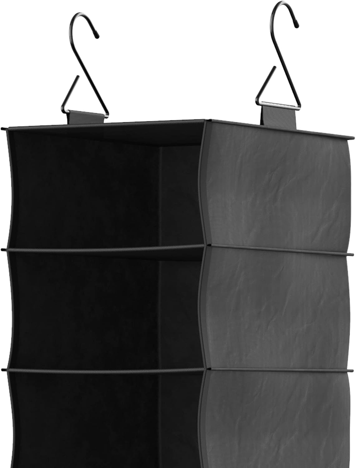 ClosetMaid 10-Shelf Fabric Hanging Shoe Storage Organizer for Closet, Charcoal Black
