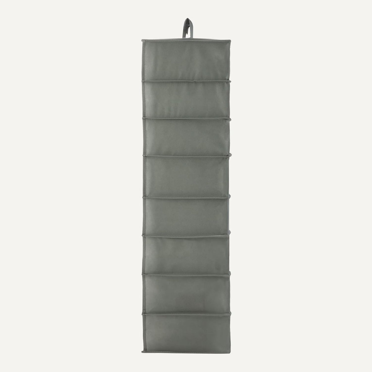 Amazon Basics 8-Tier Hanging Closet Shelf Shoe Organizer, Space Saving Storage, Foldable, 11.5 x 41 x 5.5 in, Dark Grey
