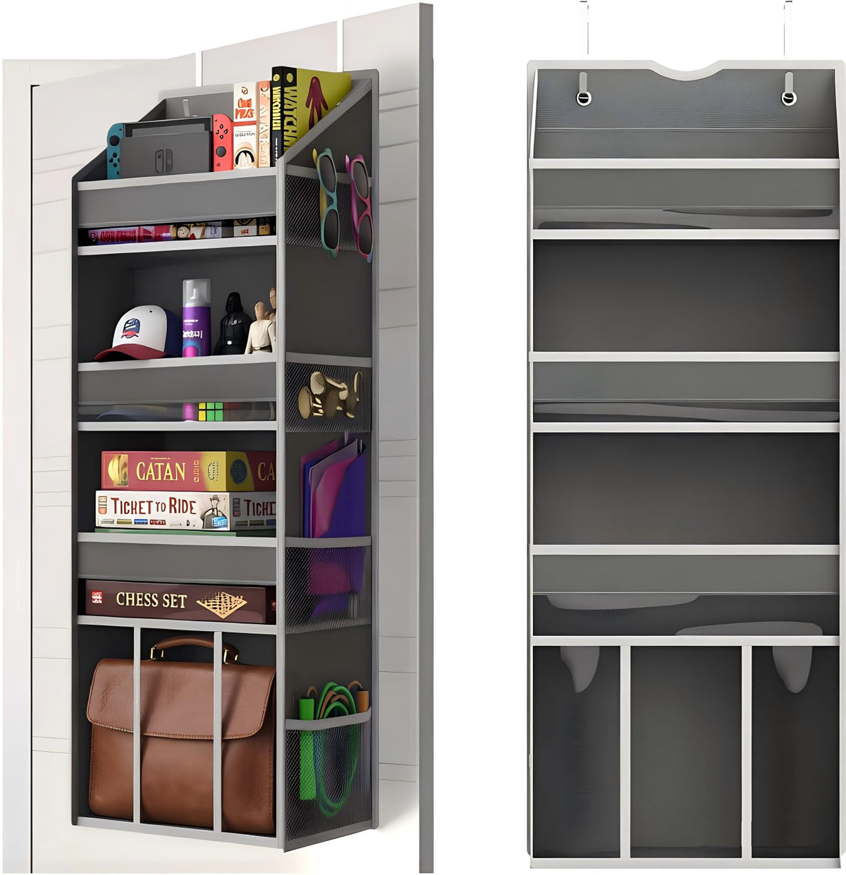 Over the Door Organizer, Compact Hanging Storage for Nursery Bathroom