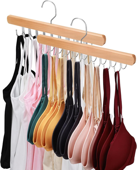 NECAMOCU 2 Pack Bra Hanger for Closet Organizer, Premium Tank Top Hangers
