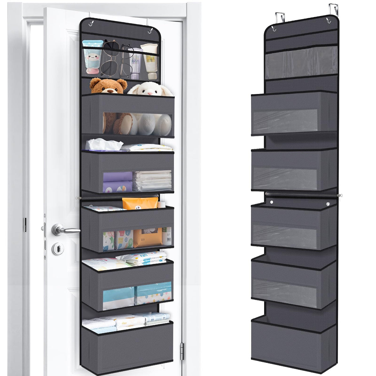 Over The Door Organizer Storage behind Door Hanging Organizer for Nursery
