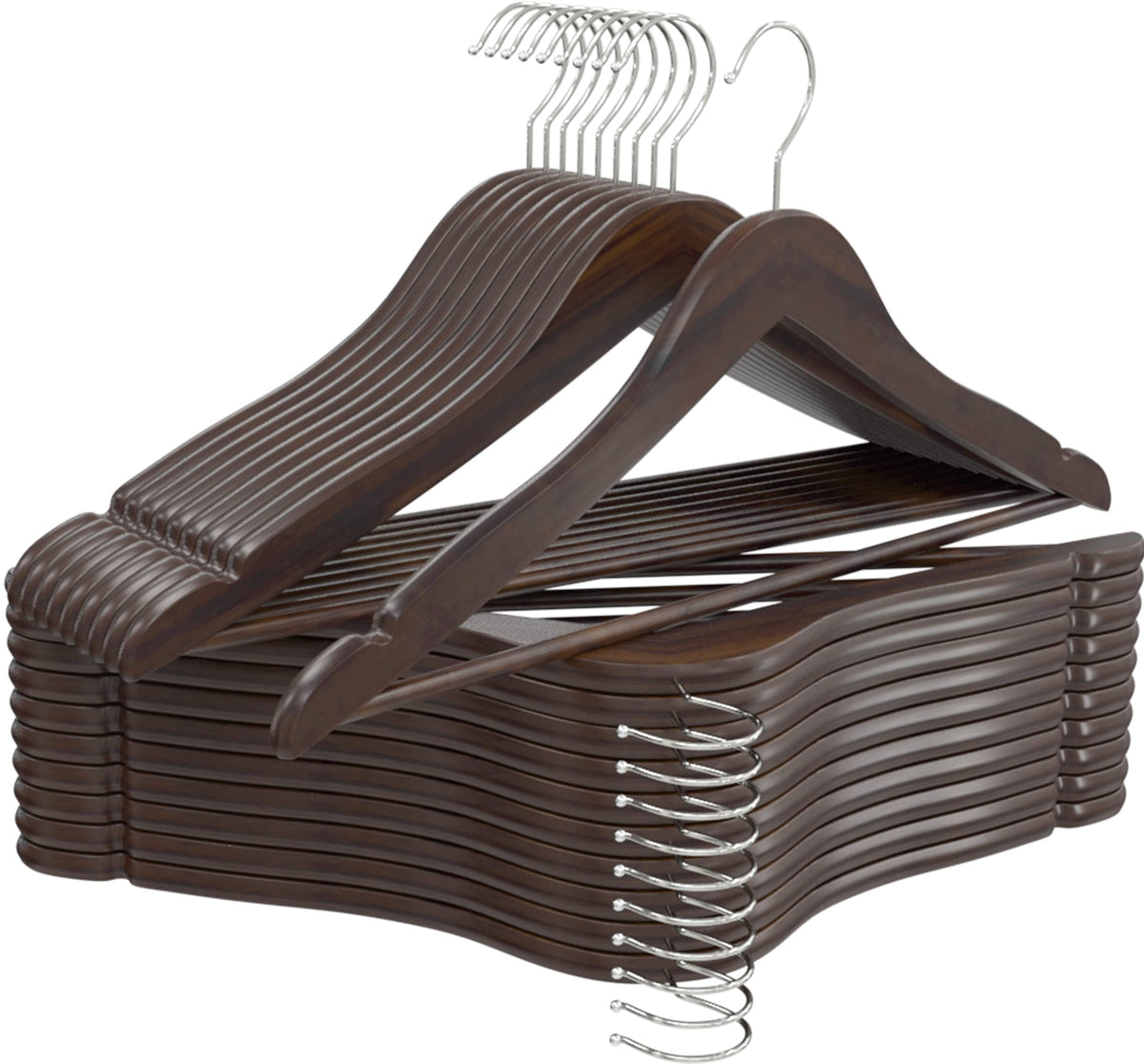 Utopia Home Wooden Hangers 90 Pack – Slim Suit Hangers Natural