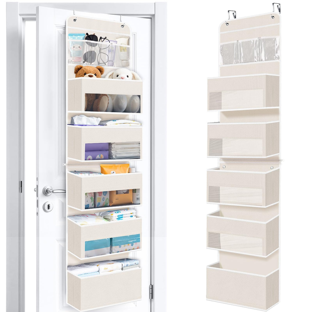 Over The Door Organizer Storage behind Door Hanging Organizer for Nursery