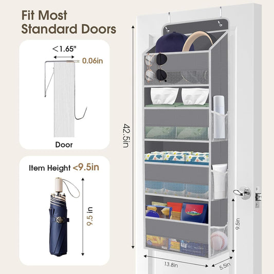 SpaceHacks 1 Pack Over The Door Organizer Hanging Storage Room Organizer