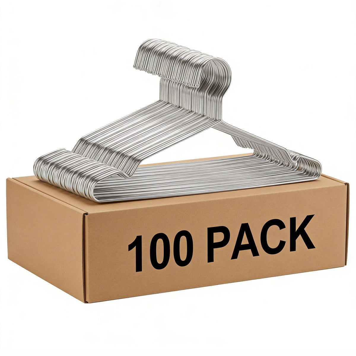Coat Hangers 40 Pack Clothes Hangers, Seropy Metal Hanger Heavy Duty Wire Hangers with Non Slip Notch, Ultra Thin Stainless Steel Hanger Space Saving Clothing 16.5 Inch