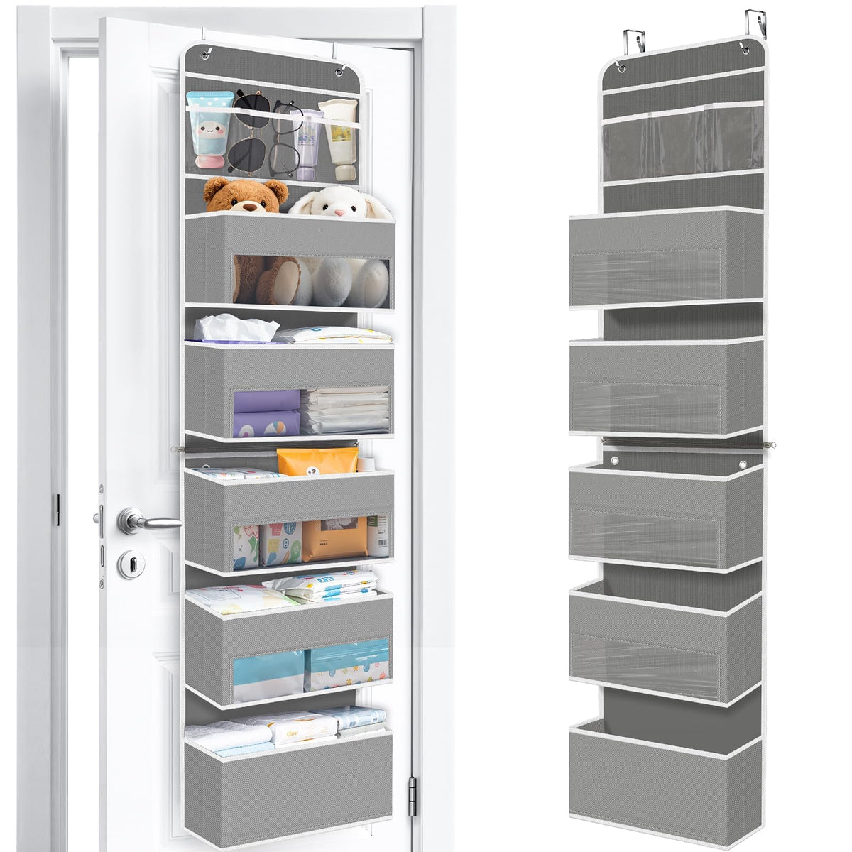 Over The Door Organizer Storage behind Door Hanging Organizer for Nursery