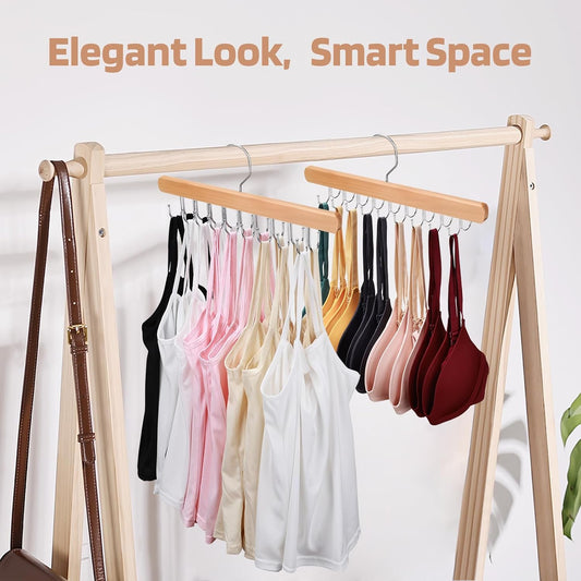 NECAMOCU 2 Pack Bra Hanger for Closet Organizer, Premium Tank Top Hangers