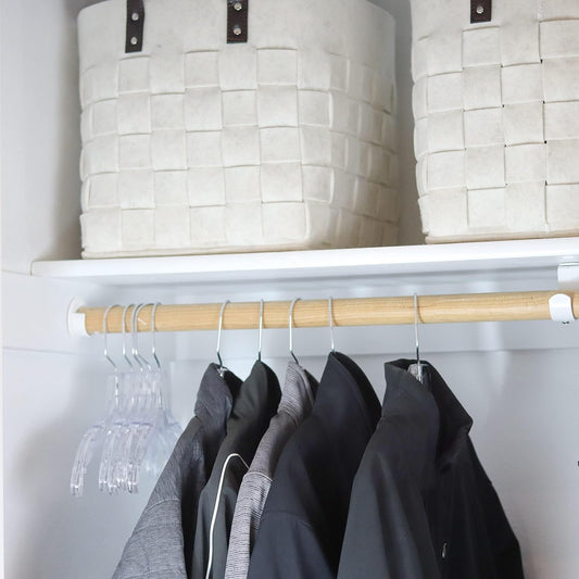 DEILSY™ Clear Plastic Hangers 12 Pack Durable Plastic Shirt Hangers