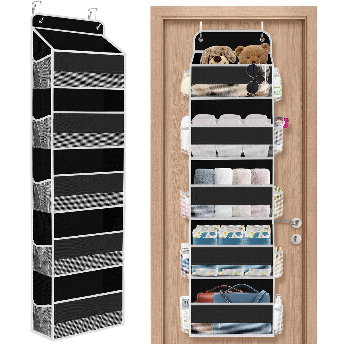 SpaceHacks 1 Pack Over The Door Organizer Hanging Storage Room Organizer