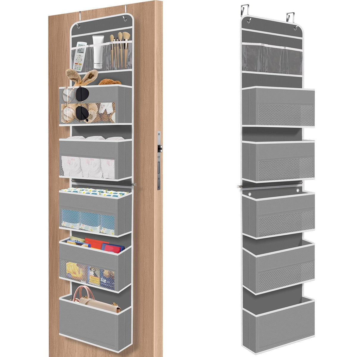SpaceHacks 1 Pack Over The Door Organizer Hanging Storage Room Organizer