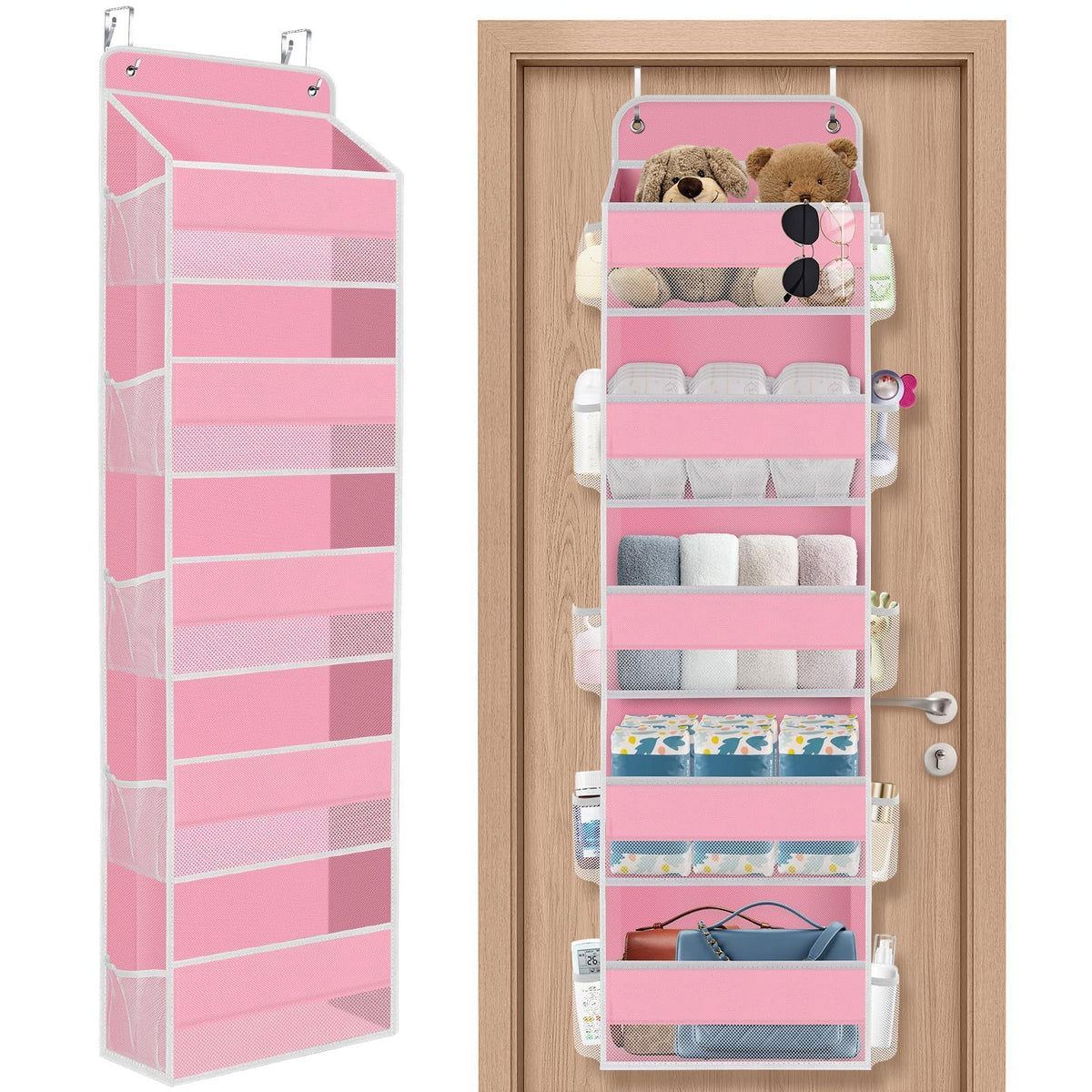 SpaceHacks 1 Pack Over The Door Organizer Hanging Storage Room Organizer