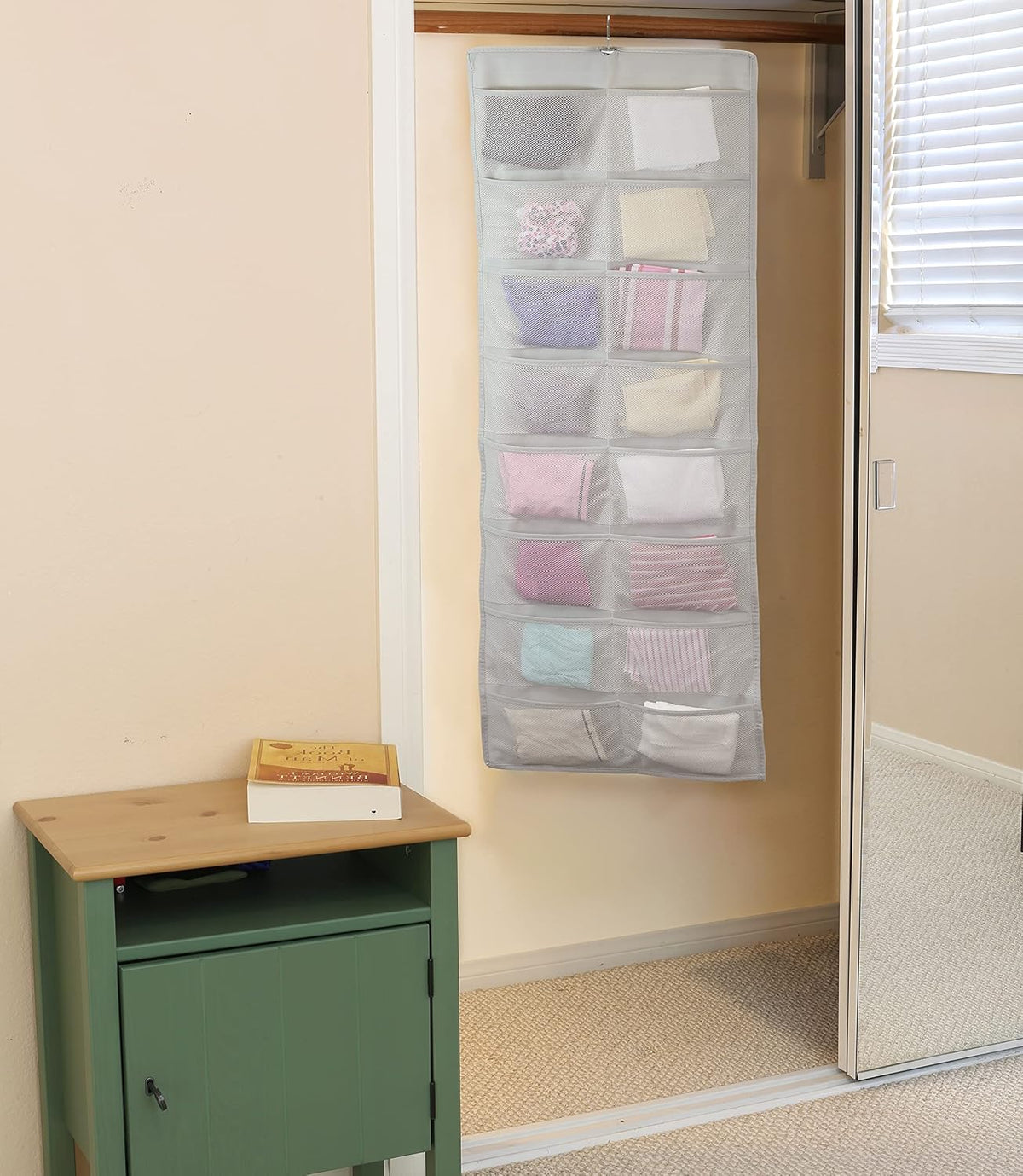 Simple Houseware 24-Pocket Double-Sided Hanging Closet Organizer