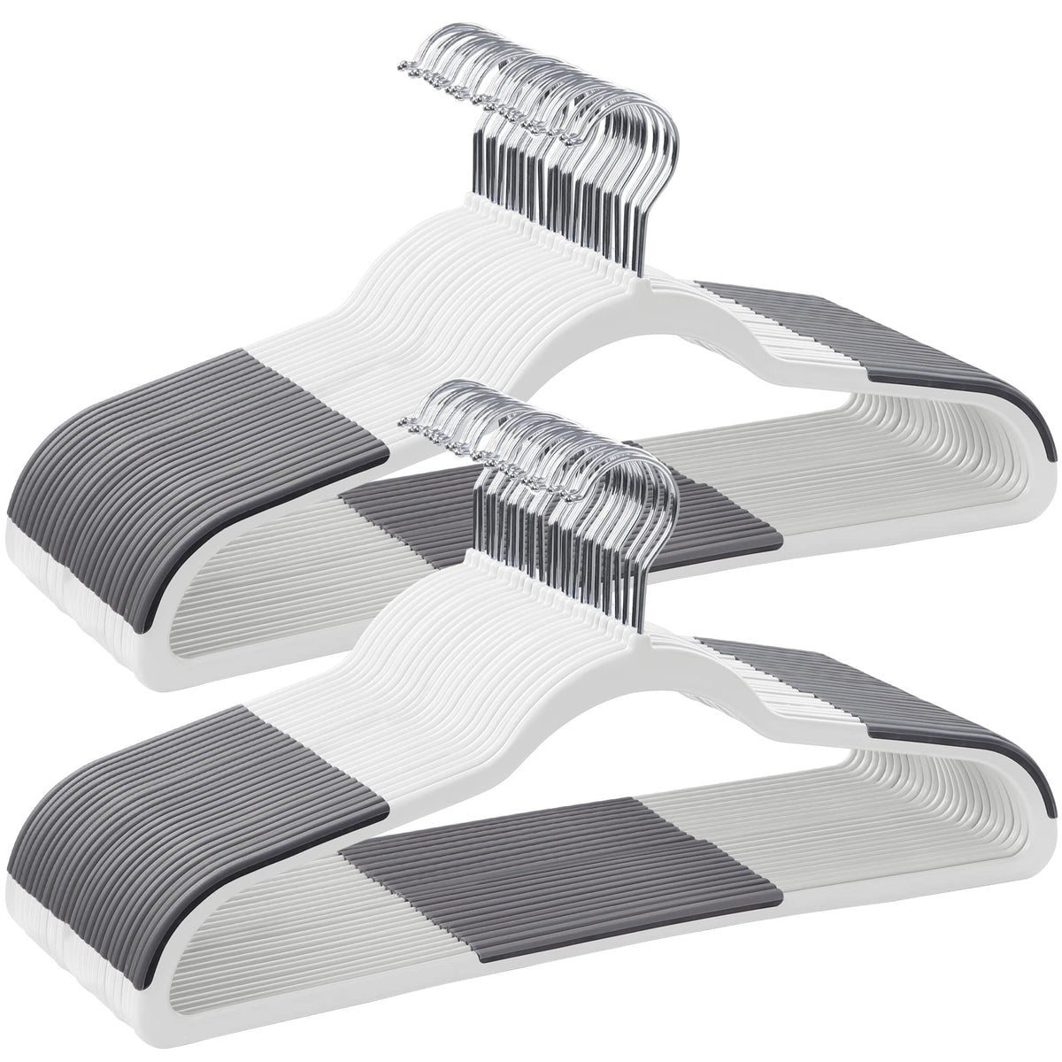 SONGMICS Plastic Clothes Hangers, Pack of 60, Space-Saving