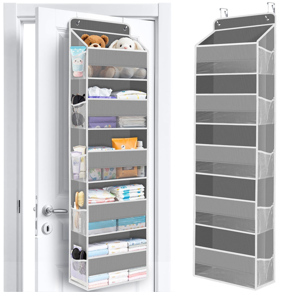 Over The Door Organizer Storage behind Door Hanging Organizer for Nursery