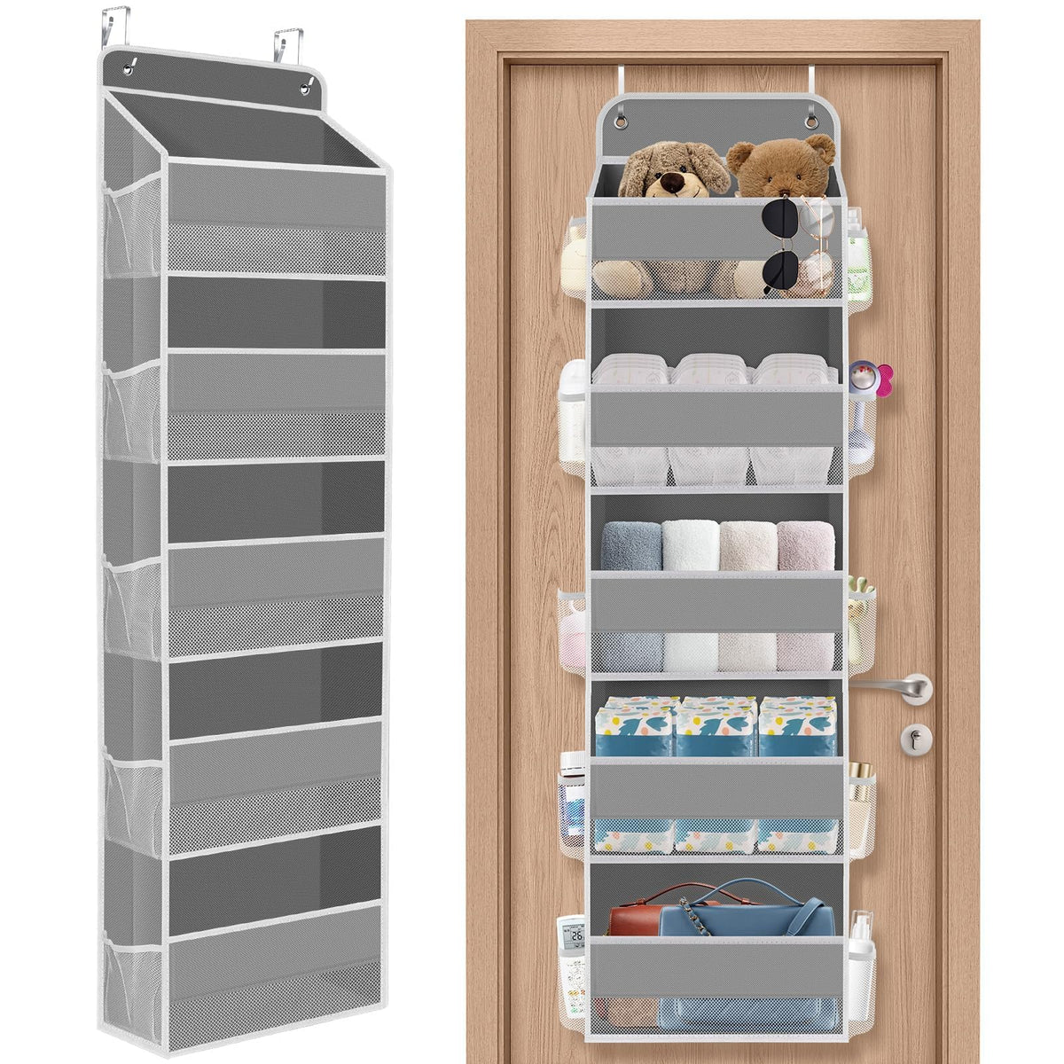 SpaceHacks 1 Pack Over The Door Organizer Hanging Storage Room Organizer