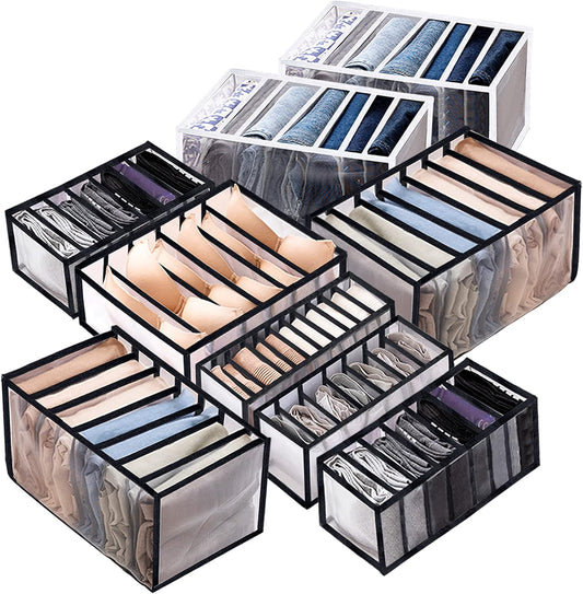 9 Pack Wardrobe Clothes Organizer for Drawers, Underwear Storage Organizer