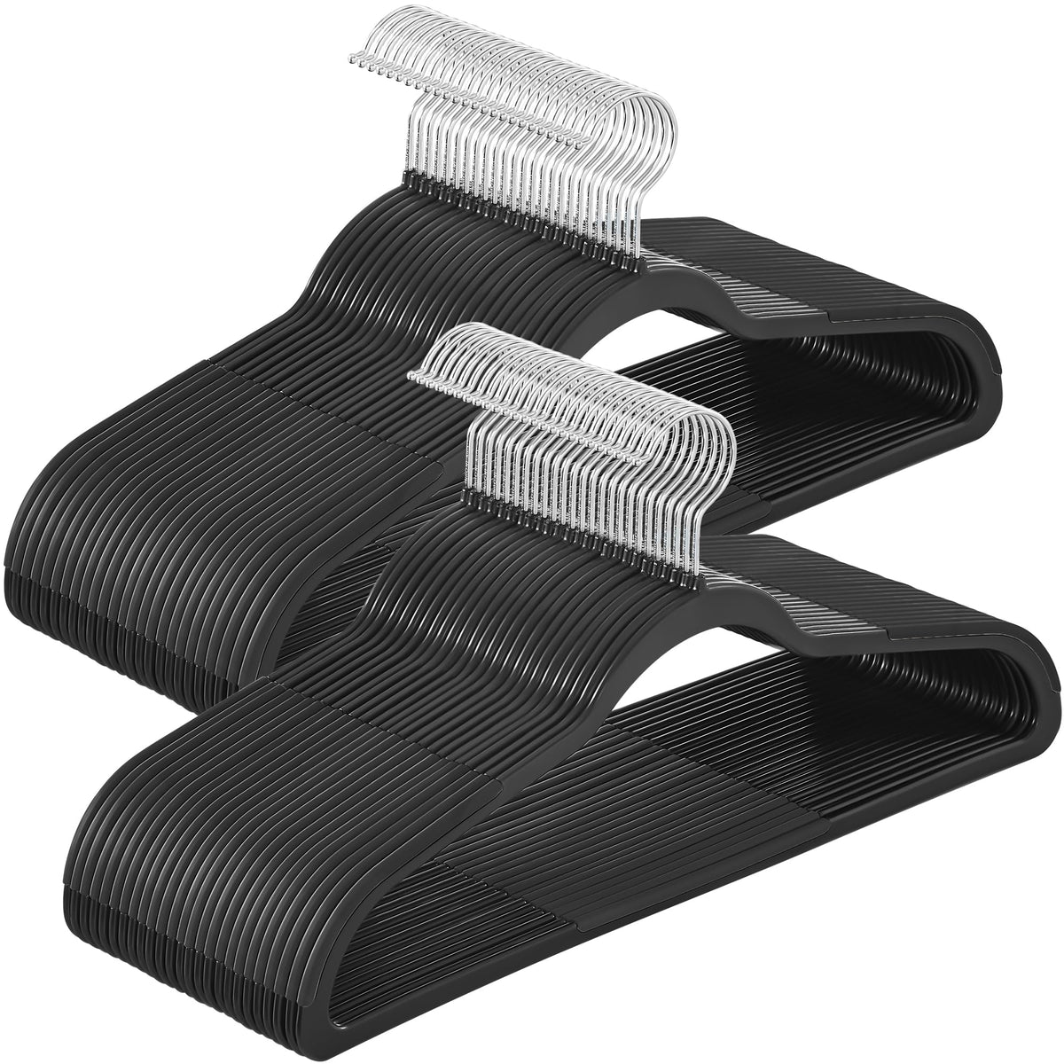 SONGMICS Plastic Clothes Hangers, Pack of 60, Space-Saving