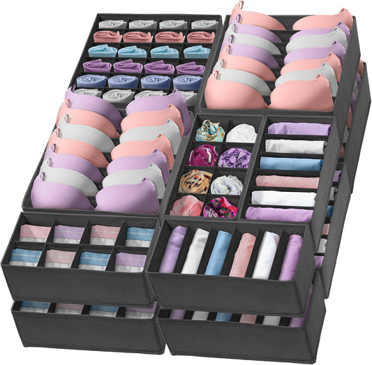 Reli. Sock Organizer (14 Pack) | 132 Cell Underwear Organizer | Gray