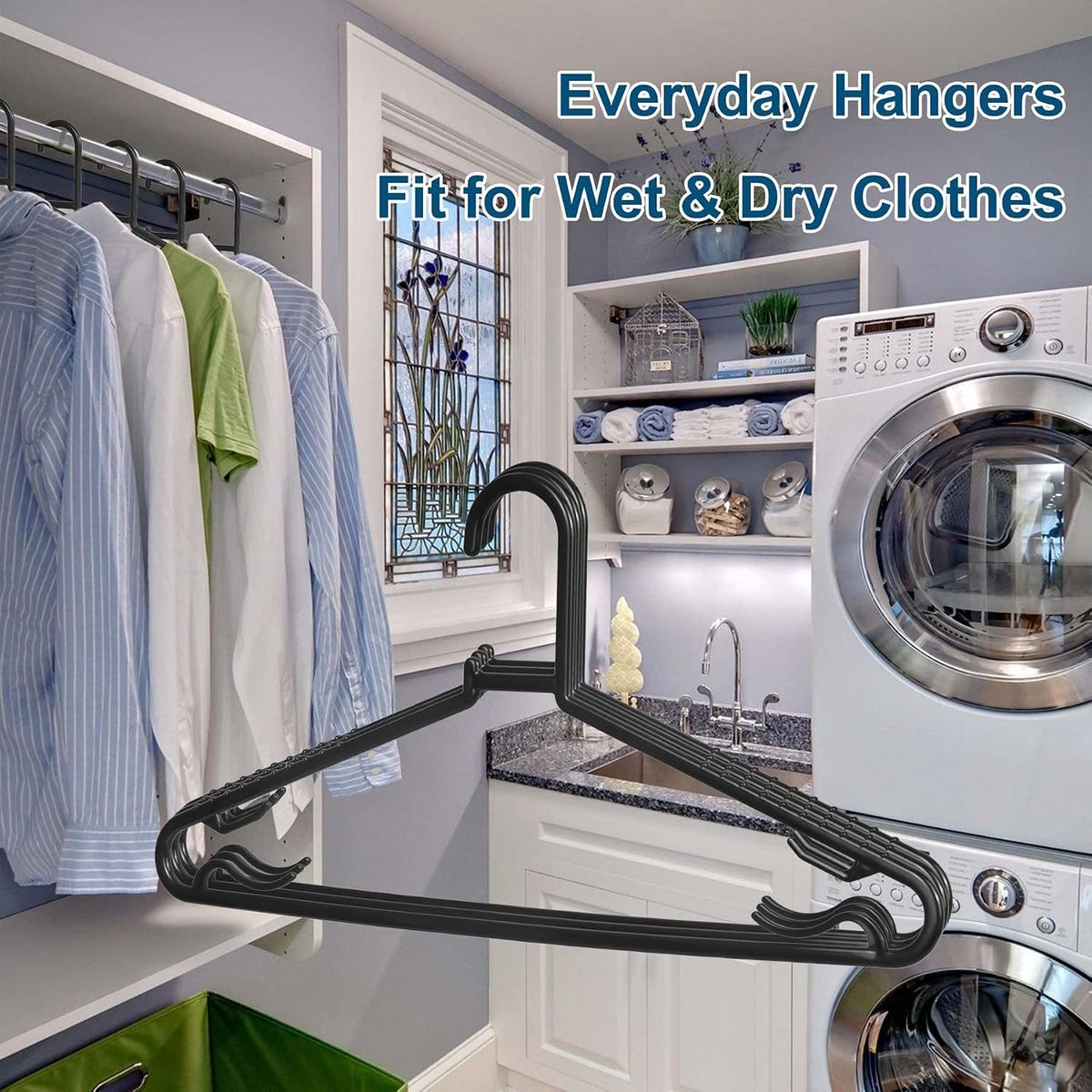 Byomostor Plastic Hangers 50 Pack