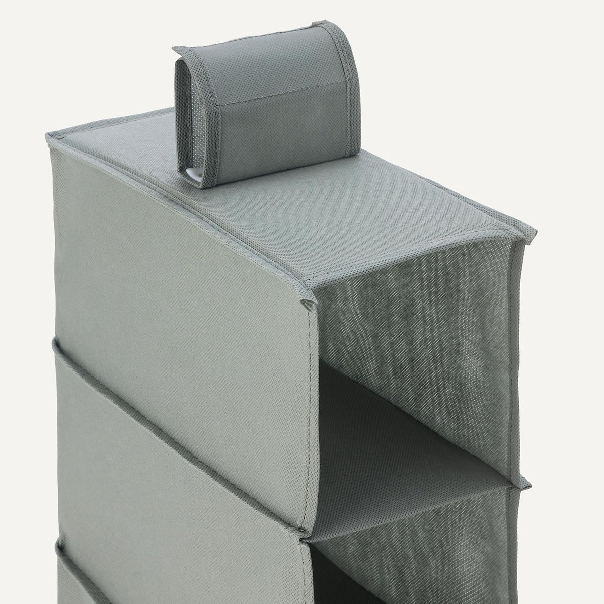 Amazon Basics 8-Tier Hanging Closet Shelf Shoe Organizer, Space Saving Storage, Foldable, 11.5 x 41 x 5.5 in, Dark Grey