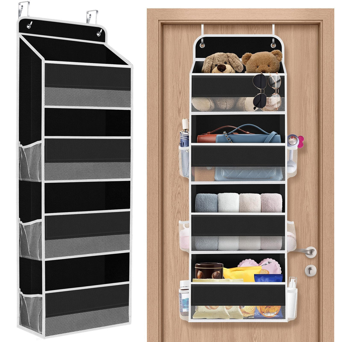 SpaceHacks 1 Pack Over The Door Organizer Hanging Storage Room Organizer