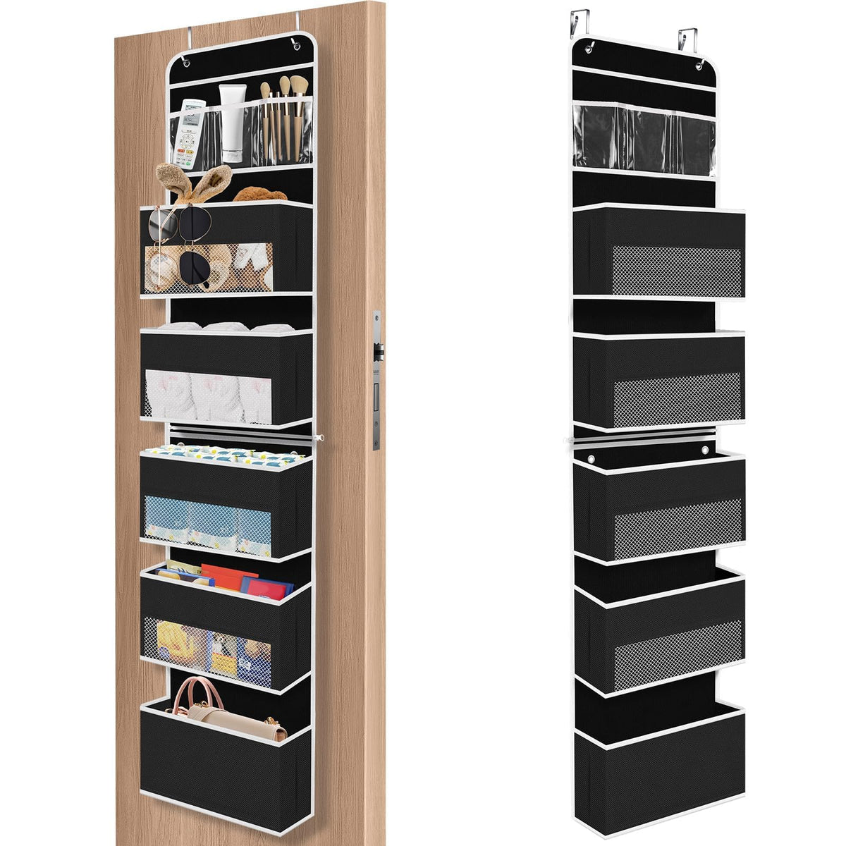 SpaceHacks 1 Pack Over The Door Organizer Hanging Storage Room Organizer