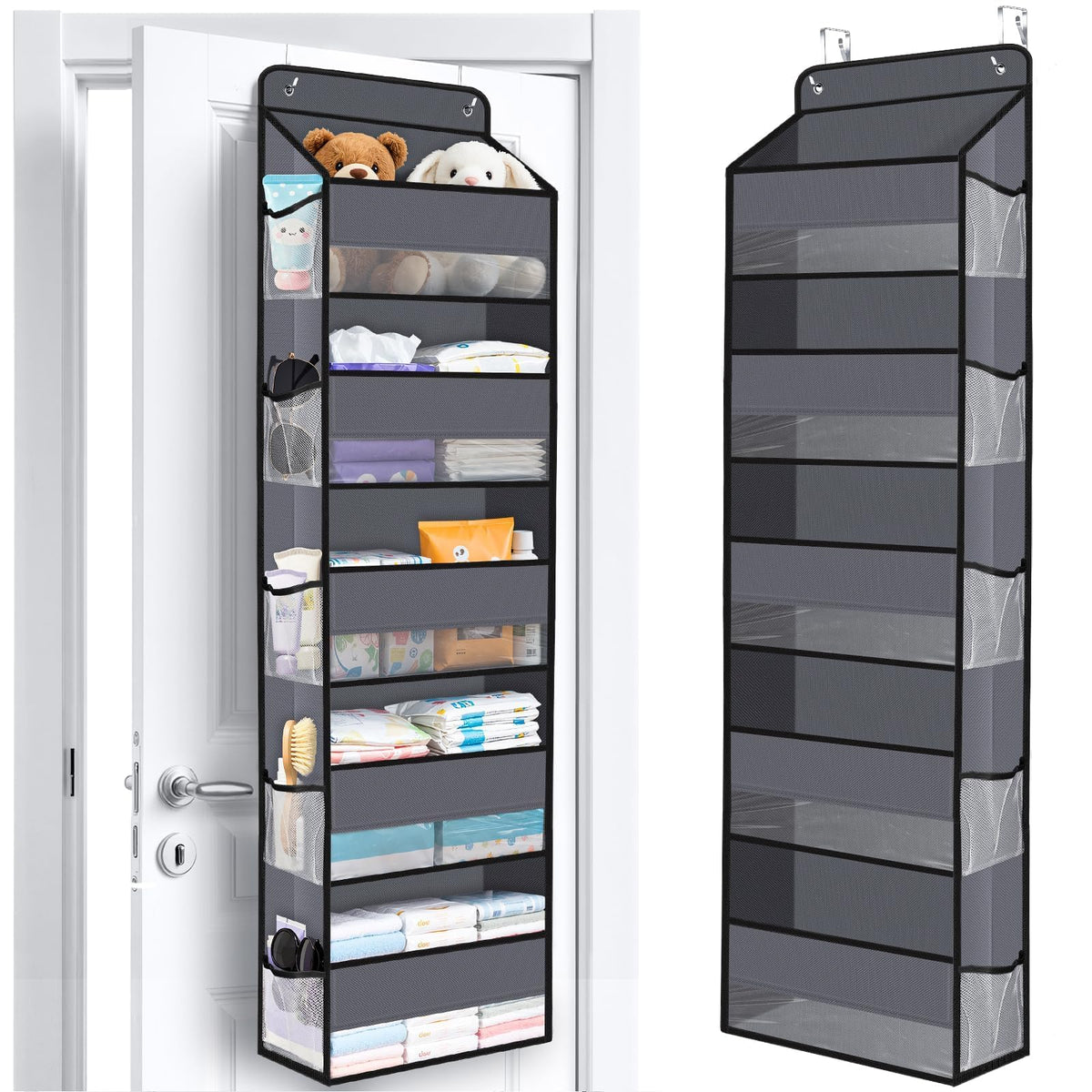 Over The Door Organizer Storage behind Door Hanging Organizer for Nursery