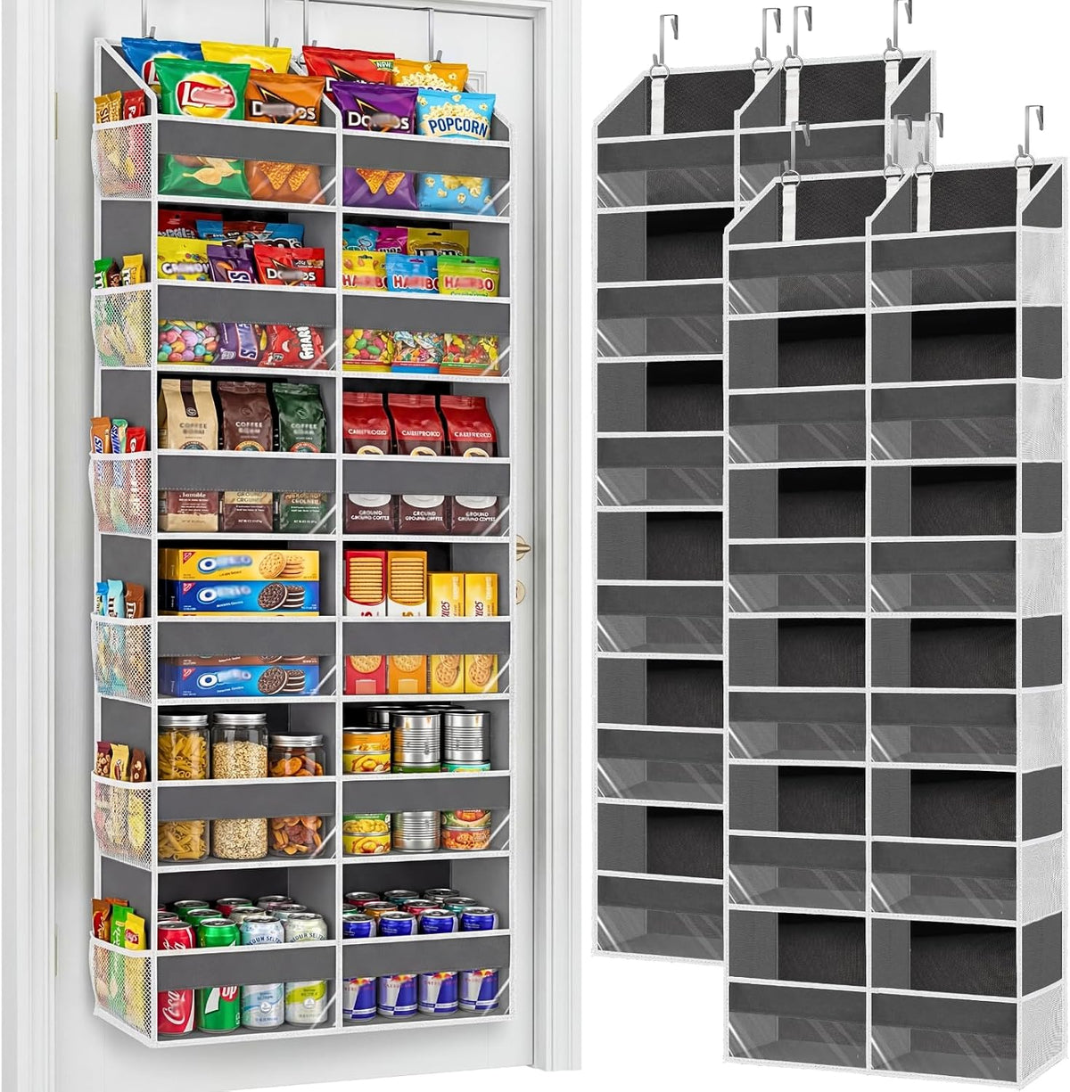 Ofiray-home 5-Tier Over Door Organizer, 10-Compartment Wide Storage Rack