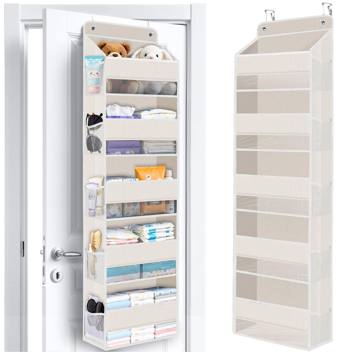 Over The Door Organizer Storage behind Door Hanging Organizer for Nursery