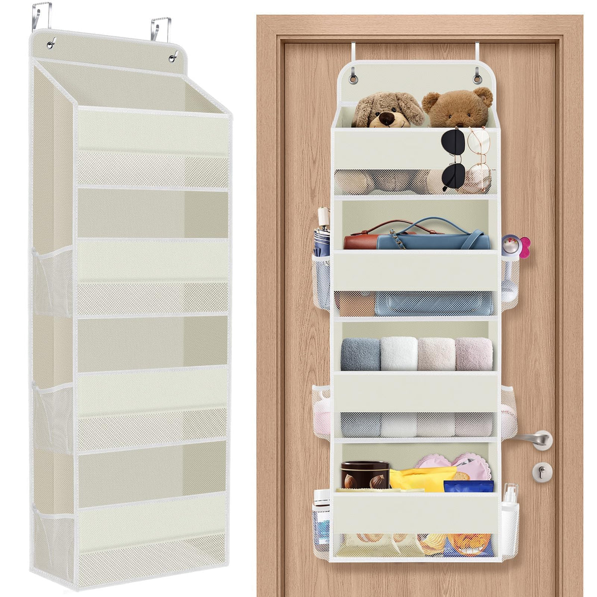 SpaceHacks 1 Pack Over The Door Organizer Hanging Storage Room Organizer
