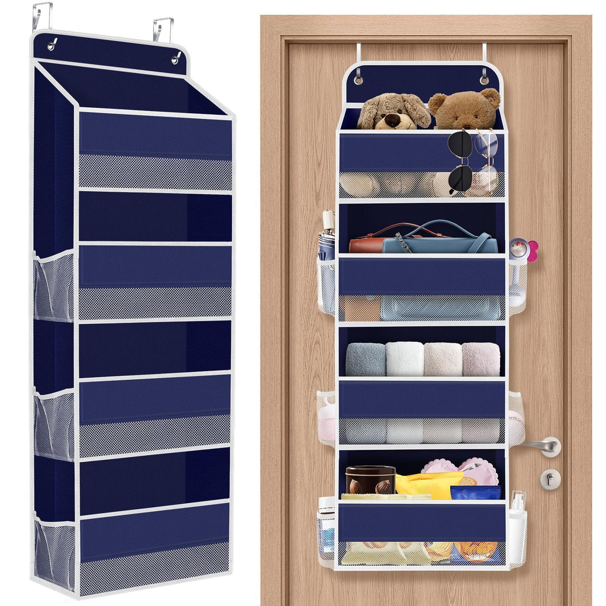 SpaceHacks 1 Pack Over The Door Organizer Hanging Storage Room Organizer