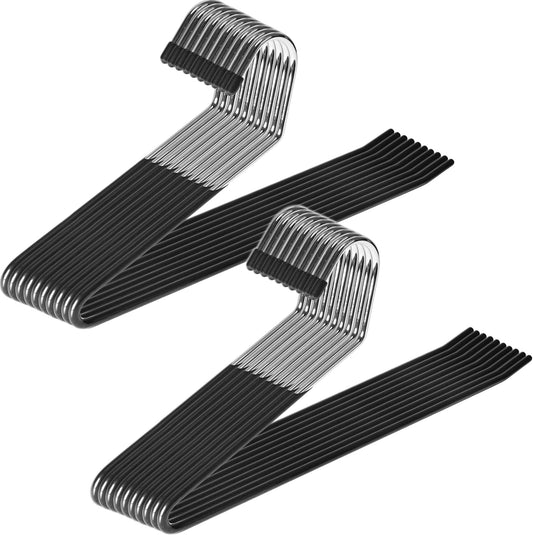 Zober Open Ended Pants Hangers, Metal Clothes Hangers for Jeans, 20 Pack