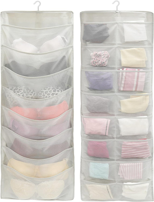 Simple Houseware 24-Pocket Double-Sided Hanging Closet Organizer