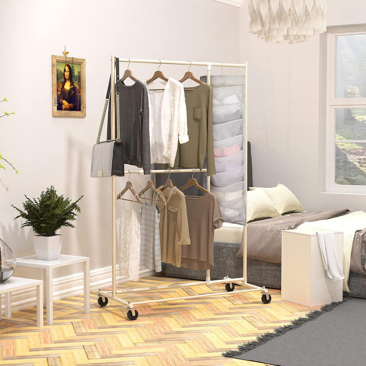 Simple Houseware 24-Pocket Double-Sided Hanging Closet Organizer